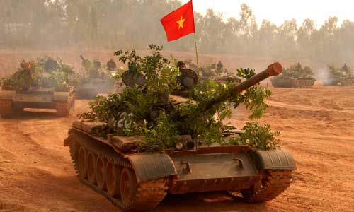 Ảnh đẹp, oai hùng xe tăng T-54/55 của Việt Nam