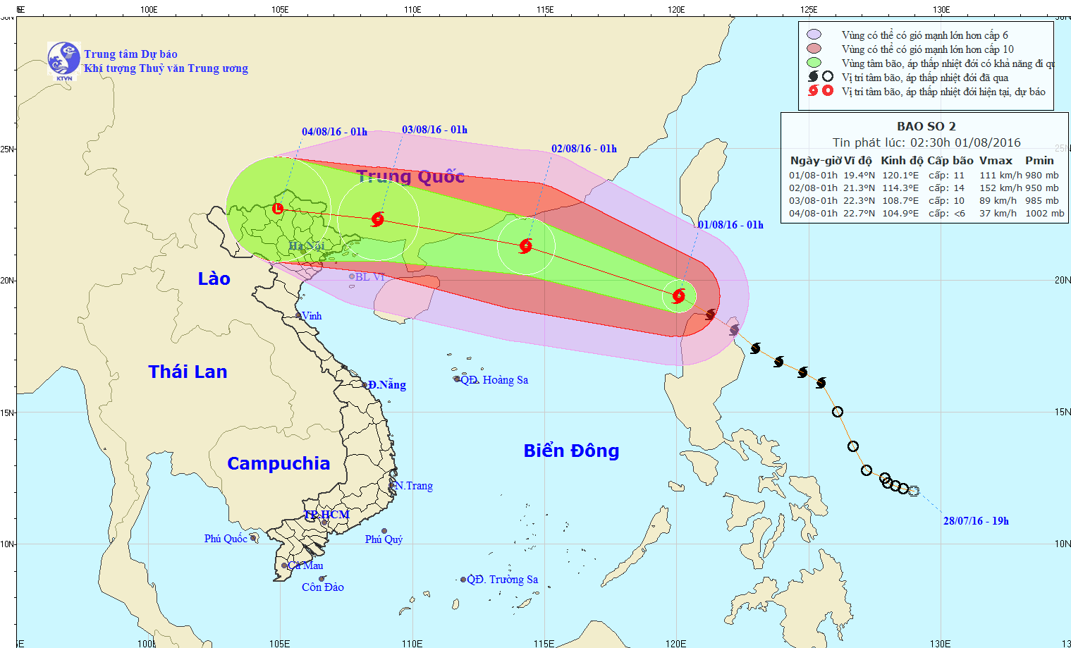 Ngày mai, Bắc Bộ sẽ có mưa cực lớn do bão số 2