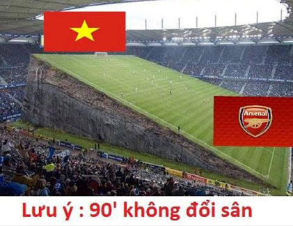 Fan thi nhau chế ảnh Arsenal đến Việt Nam (2)