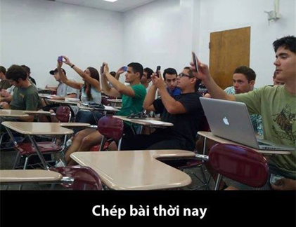 Ảnh cười Facebook: Chép bài thời nay