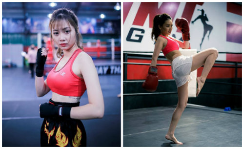 Dàn nữ nhân viên ngân hàng hóa hot girl boxing gợi cảm