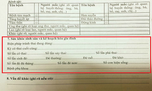 Xôn xao học sinh tiểu học phải khai số lần sảy thai