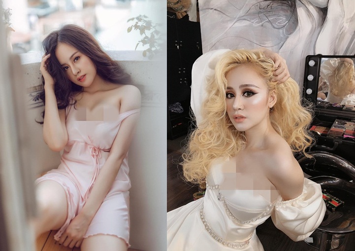 “Đỏ mặt” với phong cách thời trang khoe ngực của “bà Tưng” Huyền Anh