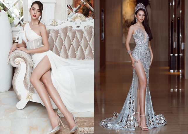 Hoa hậu Tiểu Vy cực sexy với loạt váy cắt xẻ đến tận hông