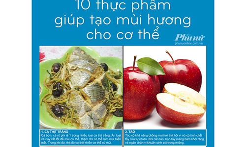 10 thực phẩm giúp cơ thể có hương thơm quyến rũ