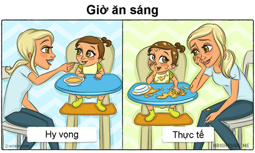 Cuộc sống đầy màu sắc của vợ chồng trẻ khi lần đầu có con