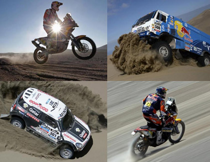 “Dựng tóc gáy” xem cuộc đua đường trường Dakar Rally 2014 qua ảnh