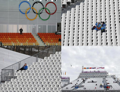 Cám cảnh nhà thi đấu, SVĐ Sochi ế khán giả, vắng tanh