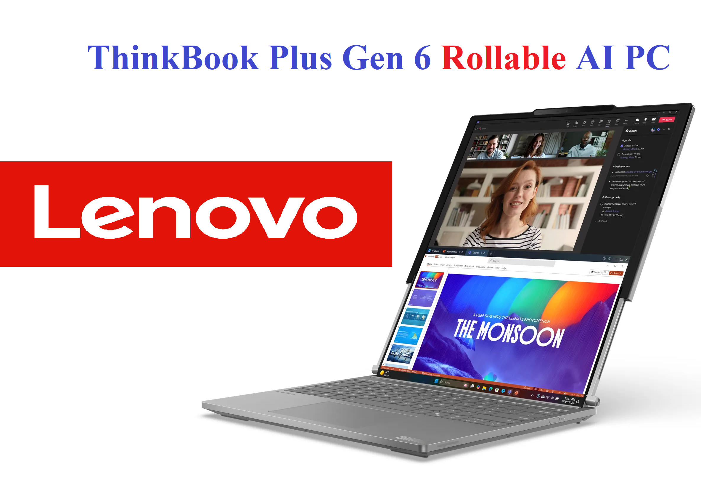 “Đẹp nhức mắt” laptop màn hình cuộn gây sốt toàn cầu của Lenovo