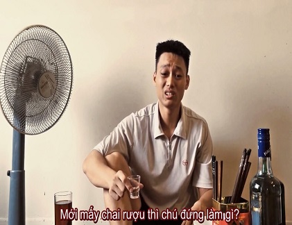 Thói ép uống bia rượu vào clip nhạc chế hài hước