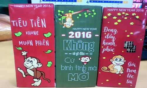 Ngắm loạt bao lì xì Tết 2016 độc lạ, gây “sốt“