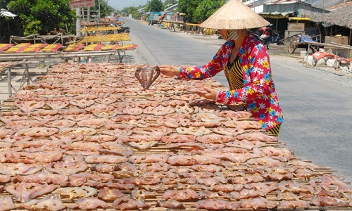 "Đột nhập" thủ phủ khô cá lóc miền Tây siêu hút khách