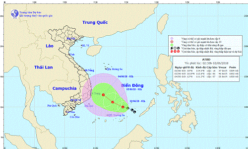 Thời tiết 2/6: Vùng áp thấp có thể mạnh lên thành ATNĐ