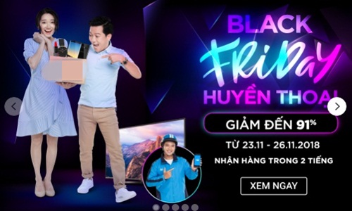 Giảm giá “sập sàn” ăn theo ngày Black Friday ở VN