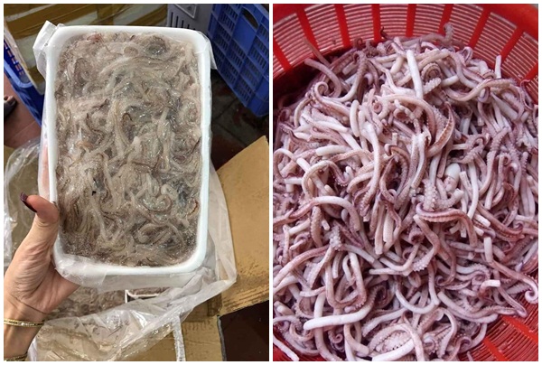 Râu mực siêu rẻ chỉ vài chục/kg "gây sốt" rần rần