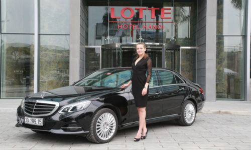 Khám phá xe sang Mercedes khách sạn Lotte vừa tậu