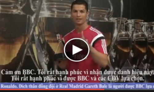 Cristiano Ronaldo nhận giải Nhân vật thể thao năm 2014