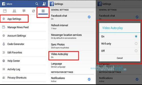 Cách tắt chức năng tự động phát video trên Facebook