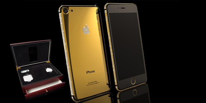 iPhone 7 mạ vàng, đính kim cương giá 3.000USD đẹp khó cưỡng