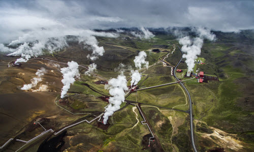 Ngắm phong cảnh tuyệt đẹp ở Iceland từ trên cao