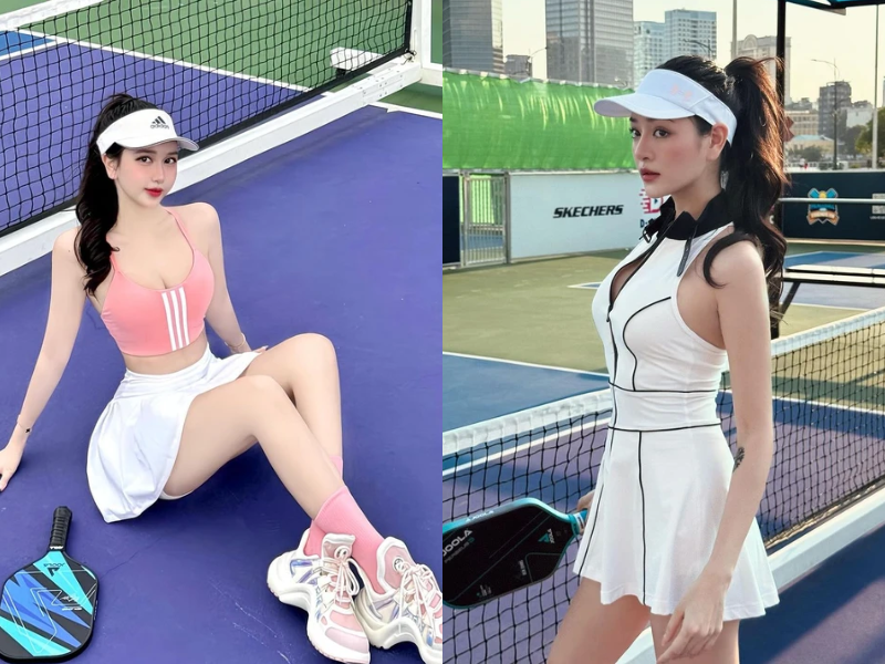 Loạt hot girl Việt làm tân binh gia nhập trào lưu Pickleball 