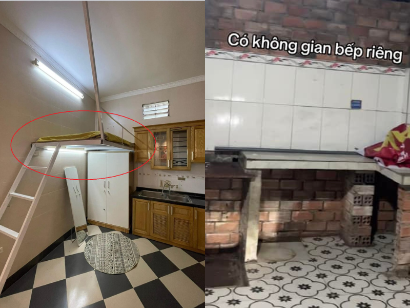 Gắn mác “khép kín”, giá phòng trọ với chiếc giường treo gây xôn xao