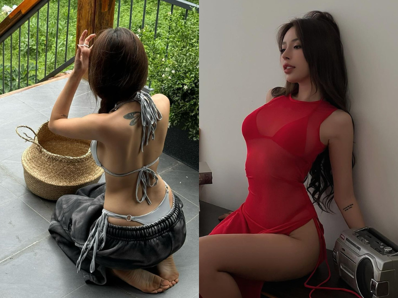 “Hot girl phòng gym” khoe thân hình “đáy thắt lưng ong” cực quyến rũ