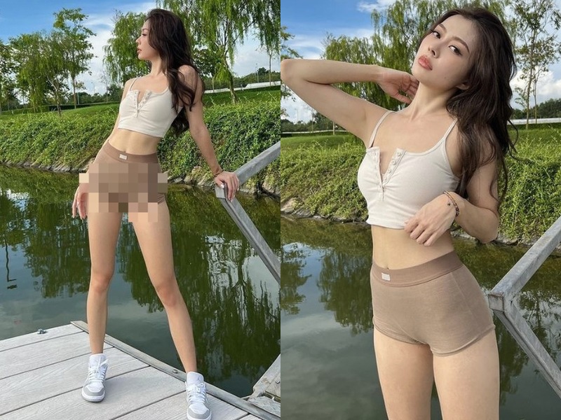 Hot girl khiến netizen “lắc đầu” vì diện đồ bó sát phản cảm