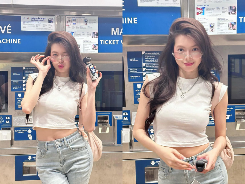 Hot girl trường múa khoe ảnh check-in Metro Bến Thành cực slay