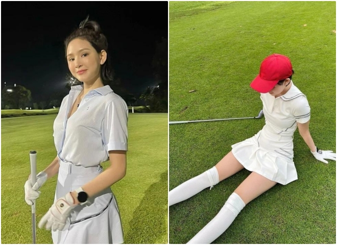 Gu thời trang đánh golf của Hiền Hồ sang chảnh, độc đáo cỡ nào?