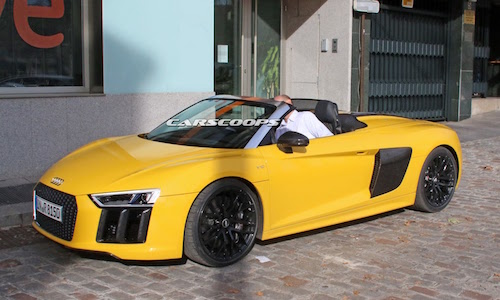 “Bắt quả tang” Audi R8 Spyder 2016 mui trần không che đậy 