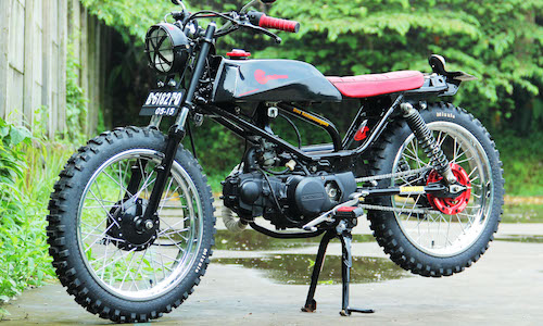 Honda Win 100 huyền thoại “lột xác” Brat Tracker cực chất