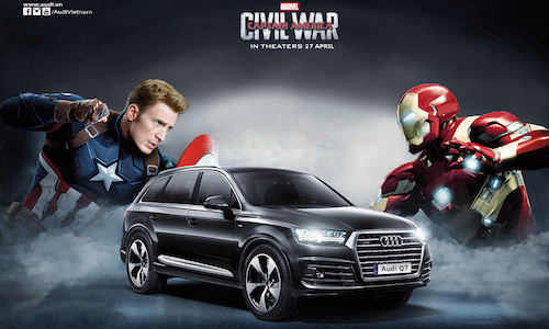 Dàn xe Audi "đại náo" siêu phẩm Captain America phần 3