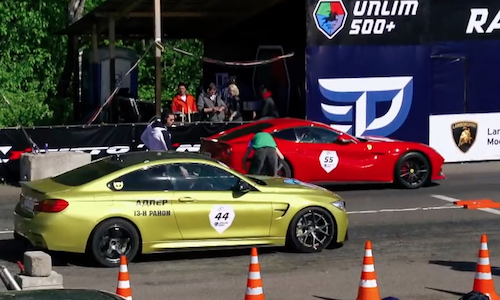 BMW M4 độ cho siêu xe Ferrari F12Berlinetta “hít khói“