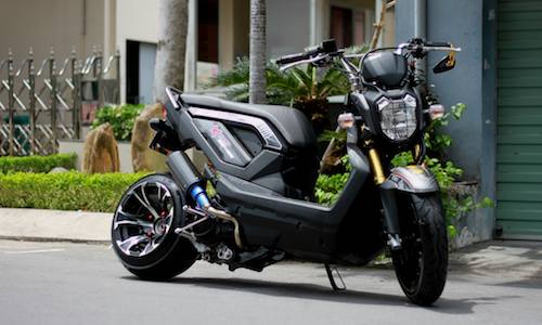 Cận cảnh scooter Honda Zoomer X “bánh béo” độc nhất VN