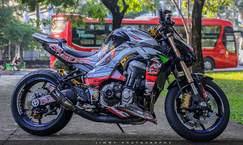 Kawasaki Z1000 “full kiểng” phong cách Samurai tại Việt Nam