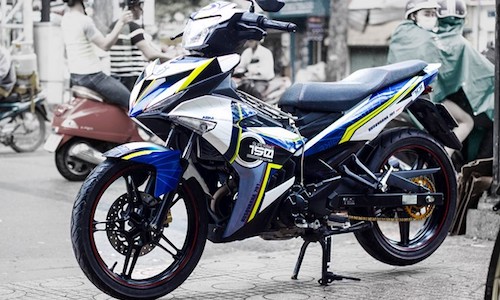 Yamaha Exciter 150 tem đấu, chế mủ “cực độc” tại Sài Gòn