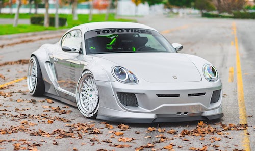 Siêu xe Porsche Cayman khủng với widebody “hàng thửa“