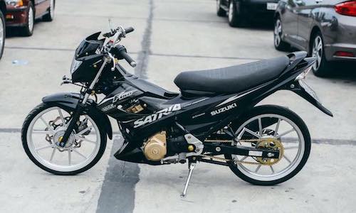 Suzuki Satria F150 độ “chân kiểng” của dân chơi Đà Lạt