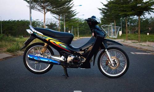 Dân chơi Long An "độ kiềng" Honda Wave 125 siêu chất  