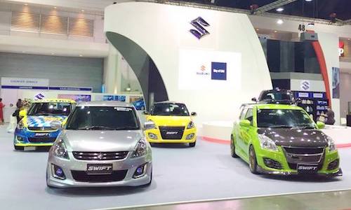 "Soi" dàn xe giá rẻ Suzuki Swift độ khủng tại Thái Lan