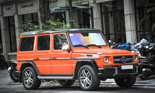 Mercedes G63 AMG tiền tỷ "mầu độc" tại Hà Nội 