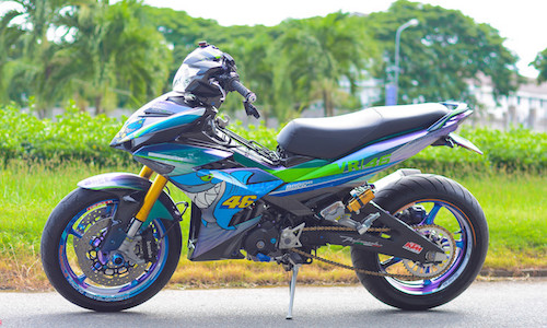 Yamaha Exciter 150 độ phụ kiện môtô 1000cc tại Cần Thơ