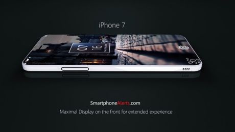 Concept iPhone 7 không có viền màn hình và logo phát sáng