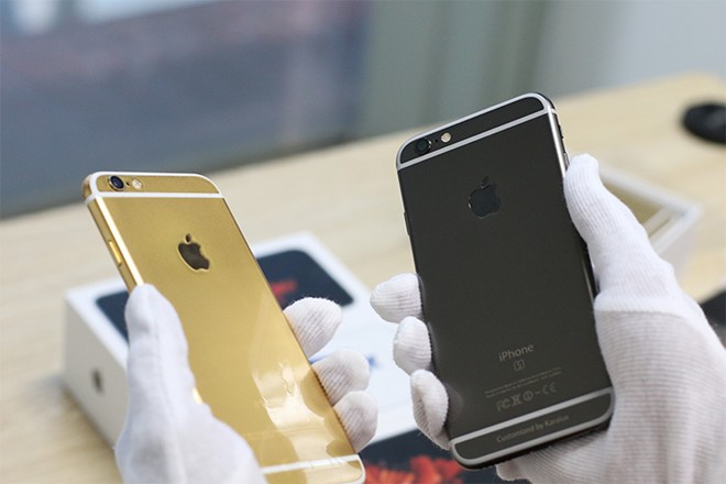 Ngắm iPhone 6S mạ vàng đen giá từ 42 triệu tại VN