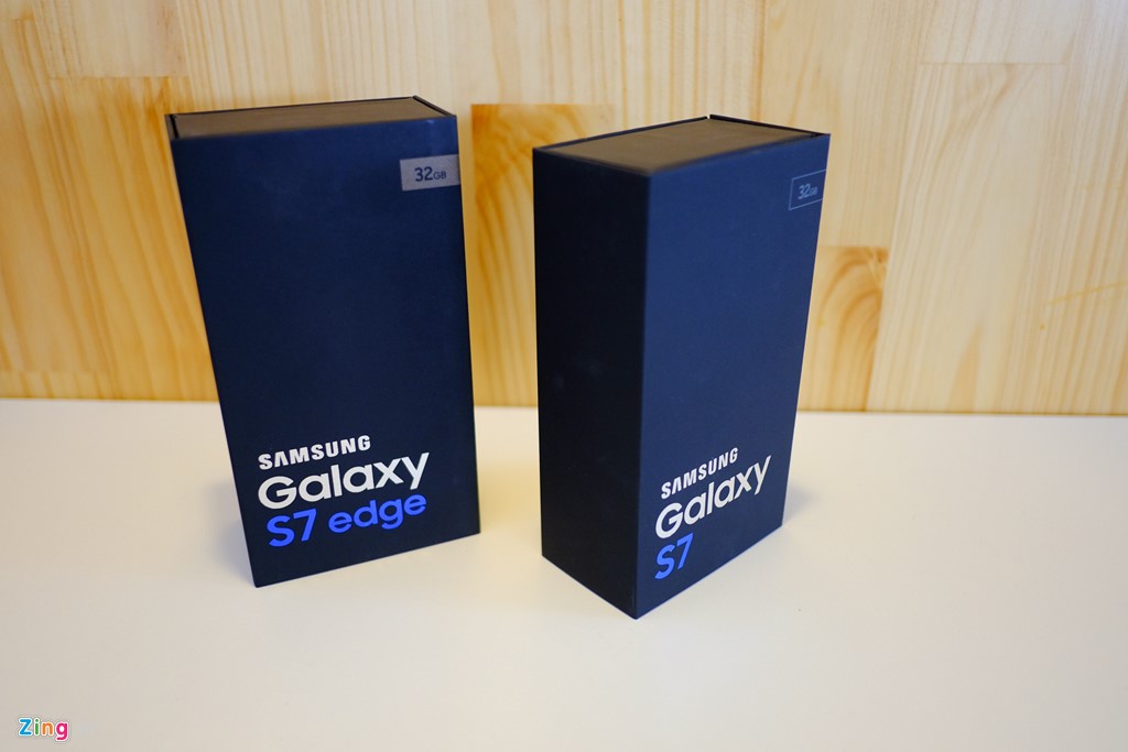 Mở hộp điện thoại Galaxy S7 và S7 edge sắp bán ở Việt Nam