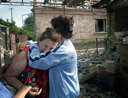 Tang thương Slavyansk sau pháo kích của Quân đội Ukraine