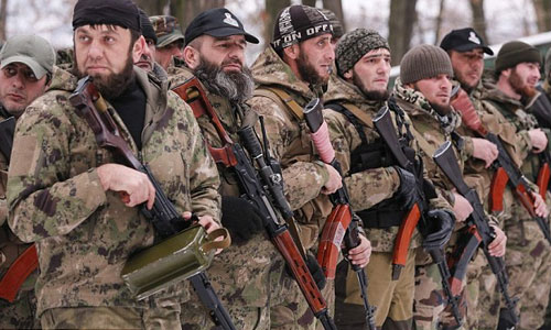 Soi lực lượng Chechnya chiến đấu ở đông Ukraine