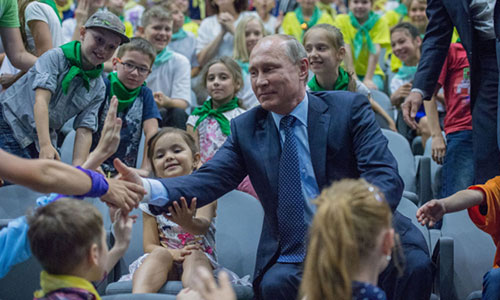 Những hình ảnh  ấn tượng nhất năm của Tổng thống Putin 