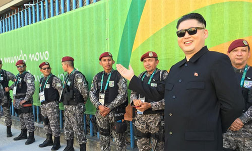 “Bản sao” ông Kim Jong-un gây sốt ở Olympic Rio 2016